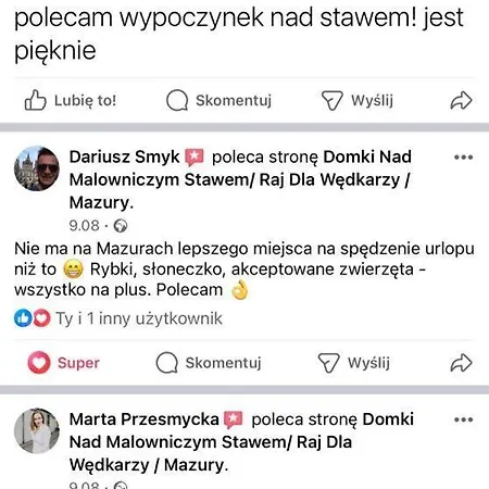 Apartment Nad Malowniczym Stawem / Raj Dla Wedkarzy / Mazury Piecki (Warmian-Masurian)